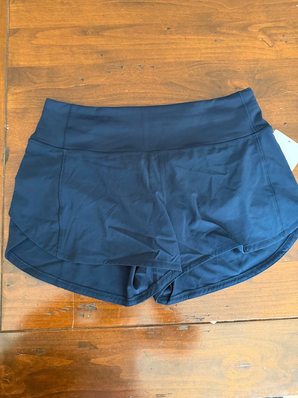 Lululemon NWT Speed Up Mid-Rise Lined Short 4" Size 6 True Navy